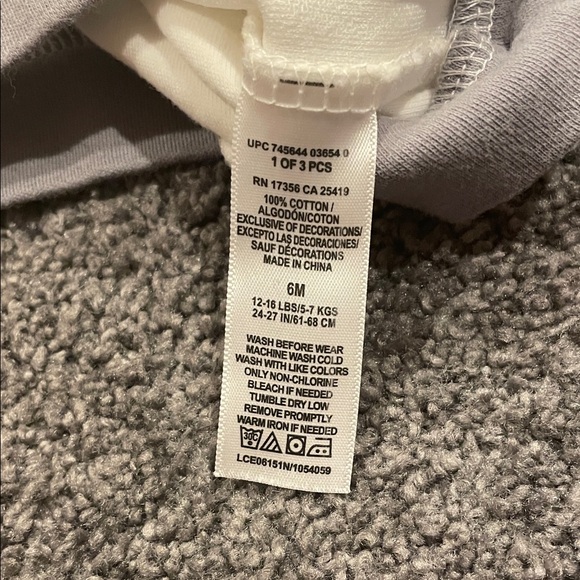 NWOT Little Me 6m Adorable Elephant Print 3 Piece Matching Set - Picture 5 of 10